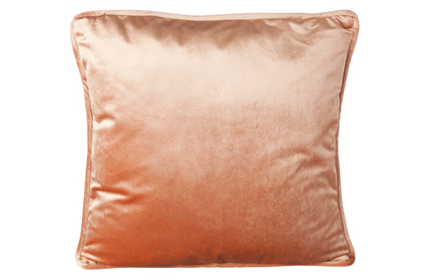 Kussen koper vierkant textiel 45 x 45 x 10 cm