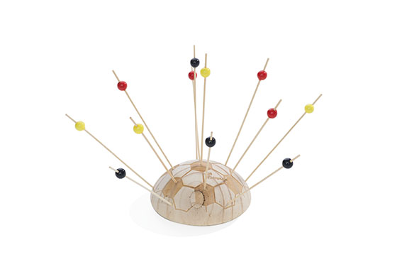 Ek2021 arioset voetbal België met 12 prikkers Ø 10 cm, 13 x 10,8 x 5 cm