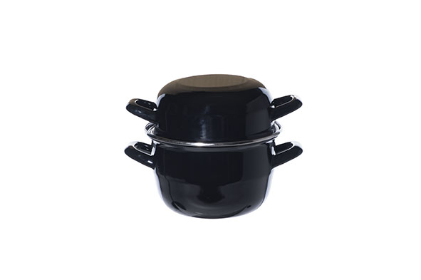 Mosselpot zwart zwart Ø 16 cm 1,7 l