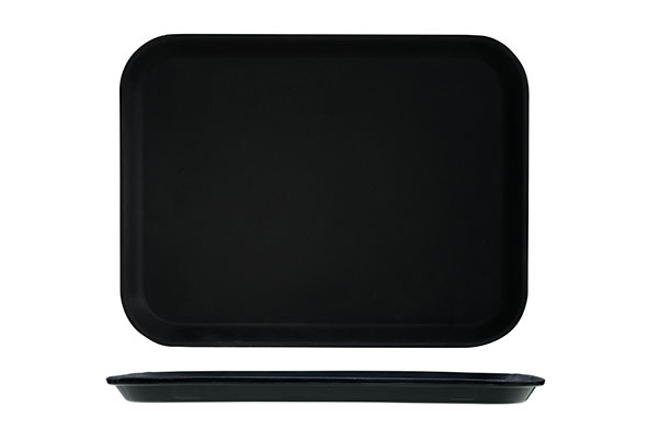 Tablett Fiberglas 30 x 41 cm, rutschfest, 40 x 30,8 x 2 cm