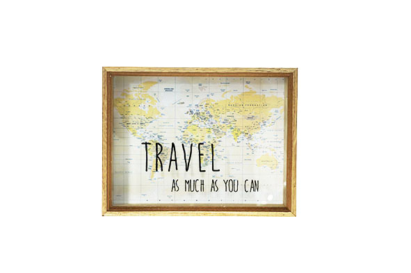 Sparbüchse Travel Holz 26 x 20 x 6 cm