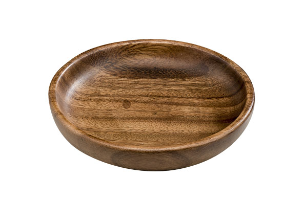 Acacia houten schaaltje rond Ø 14,5 cm