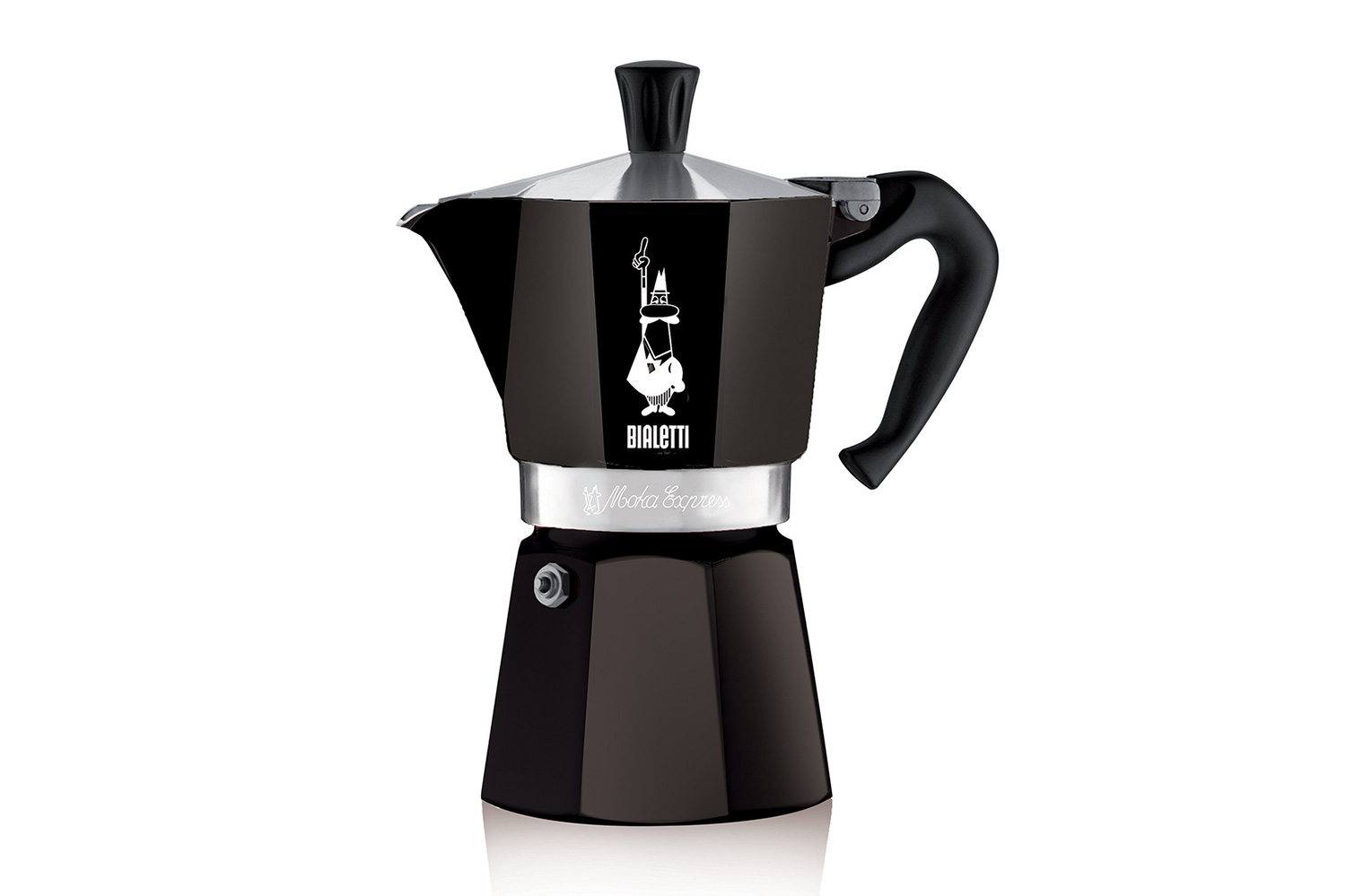 Moka espressopot zwart 6 kopjes