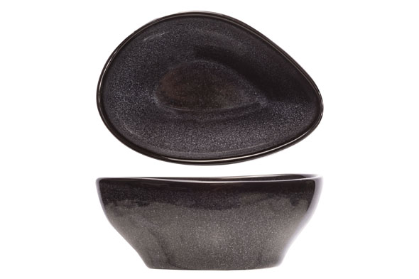 Black Granite schaaltje driehoekig, 14 x 10,5 x 6 cm, 250 ml
