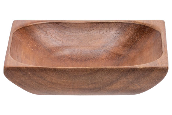 Acacia houten schaaltje 10 x 10 cm