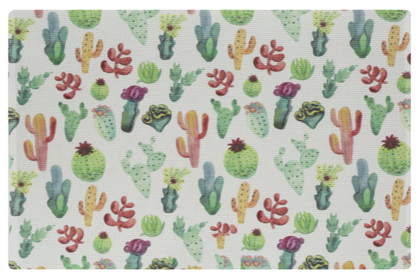 Placemat PVC gewevven cactus, 45 x 30 cm