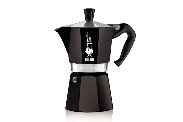 Moka espressopot zwart 3 kopjes