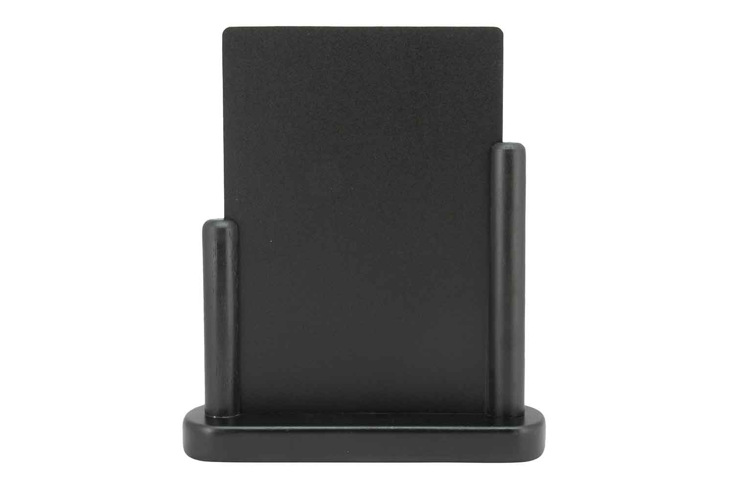 Elegant tafelkrijtbord medium zwart hout met zwarte lak
