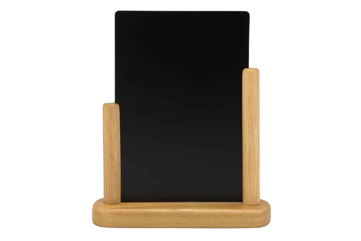 Elegant tafelkrijtbord medium zwart hout lak teak