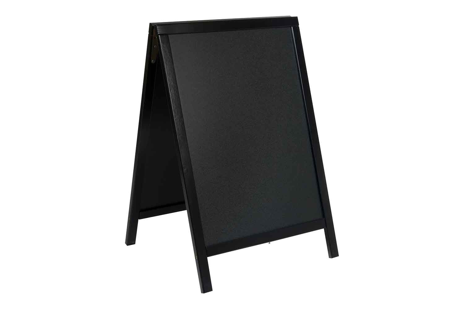 Woody stoepkrijtbord zwart frame pinewood zwart 54,5 x 44 x 85 cm