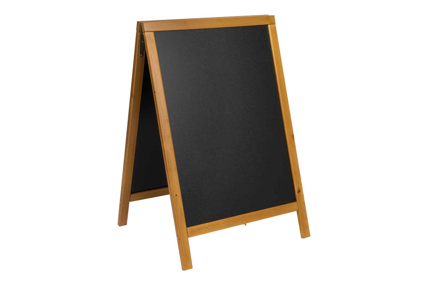 Woody stoepkrijtbord zwart 54,5 x 44 x 85 cm frame pinewood gelakt
