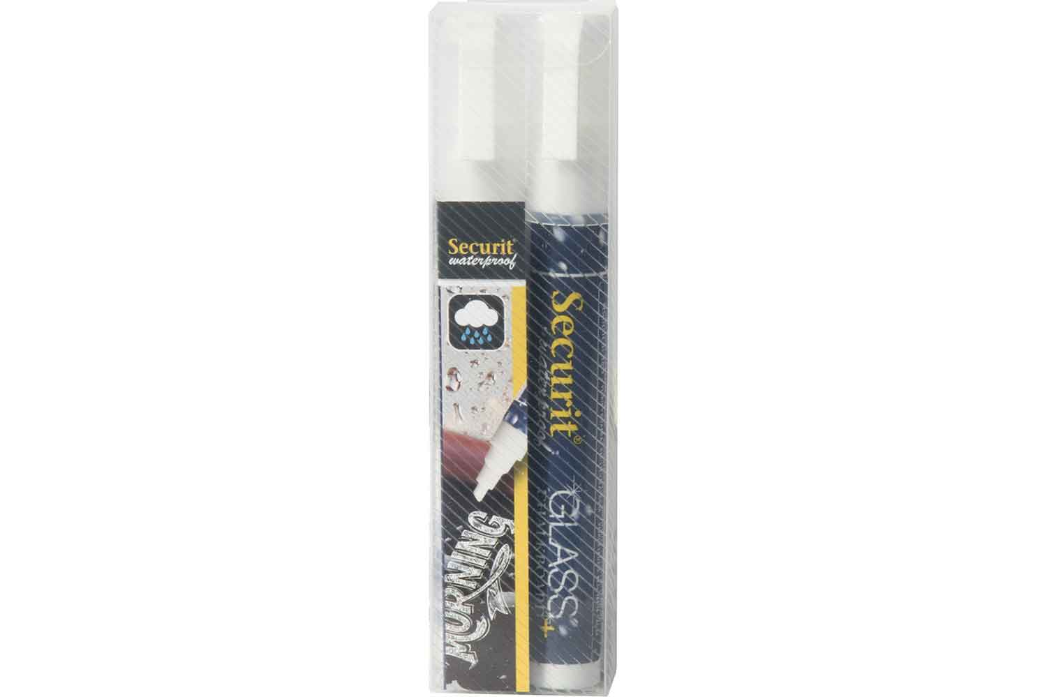 Waterproof krijtstift, set van 2, wit