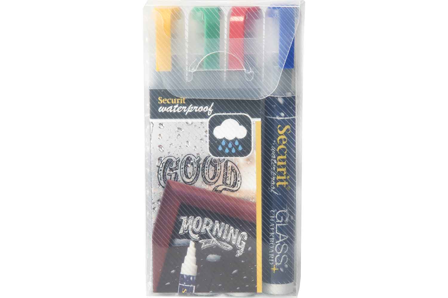Waterproof krijtstiften, set van 4, multikleur