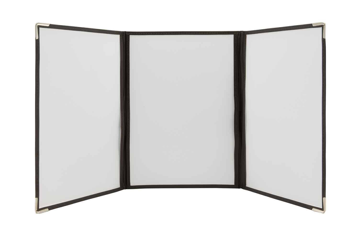 3er-Set Menuhalter Crystal braun A4 32 x 24 x 1,8 cm