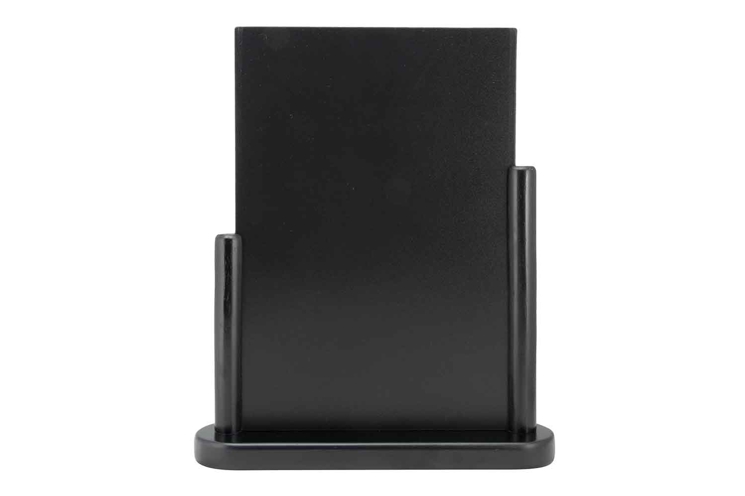 Elegant tafelkrijtbord large zwart hout zwarte lak
