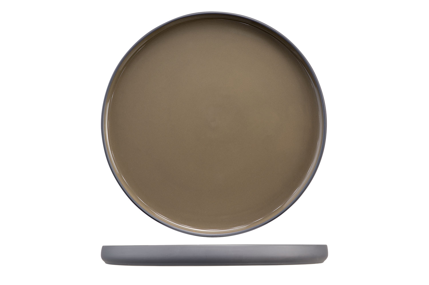 Dessertbord Iowa Taupe Ø 21 cm