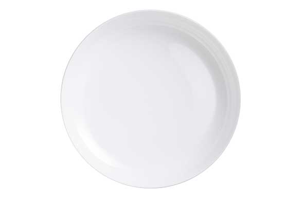 Diwali schotel rond Ø 18 cm, opal, wit