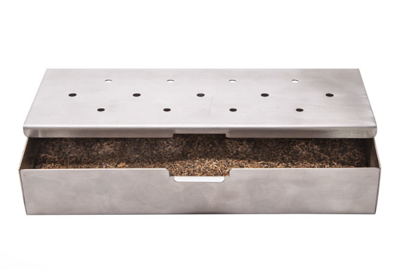holz Räucherbox für Räuchermehl 23 x 9,8 x 4 cm
