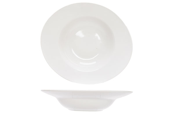 Pastabord ovaal 31 x 27,5 cm wit