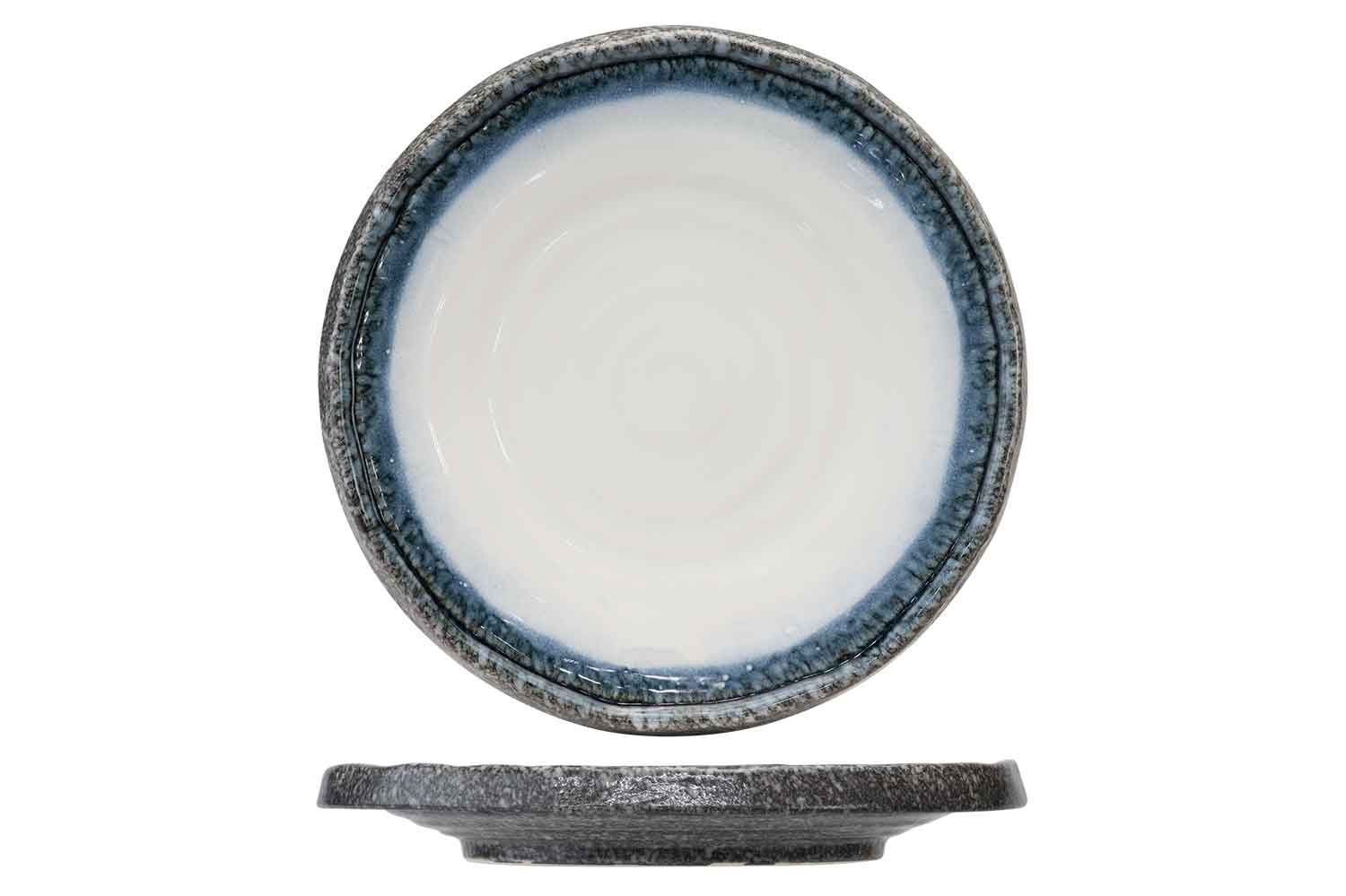 Sea Pearl plat bord, Ø 22 x H 3 cm, zilverwit
