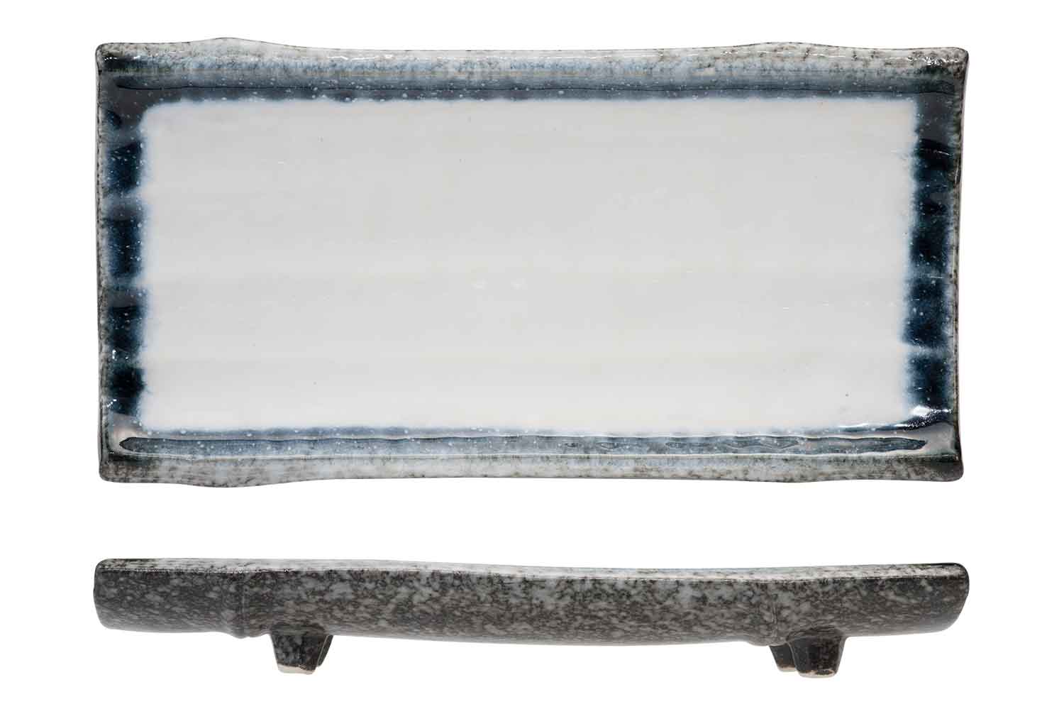Sea Pearl schaal, 24,5 x 12,5 x H 3,5 cm, op 4 voetjes