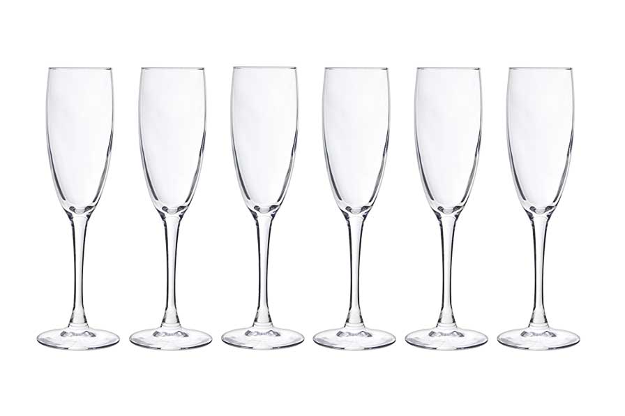 Cosy Moments champagnegias, 190 ml, set van 6