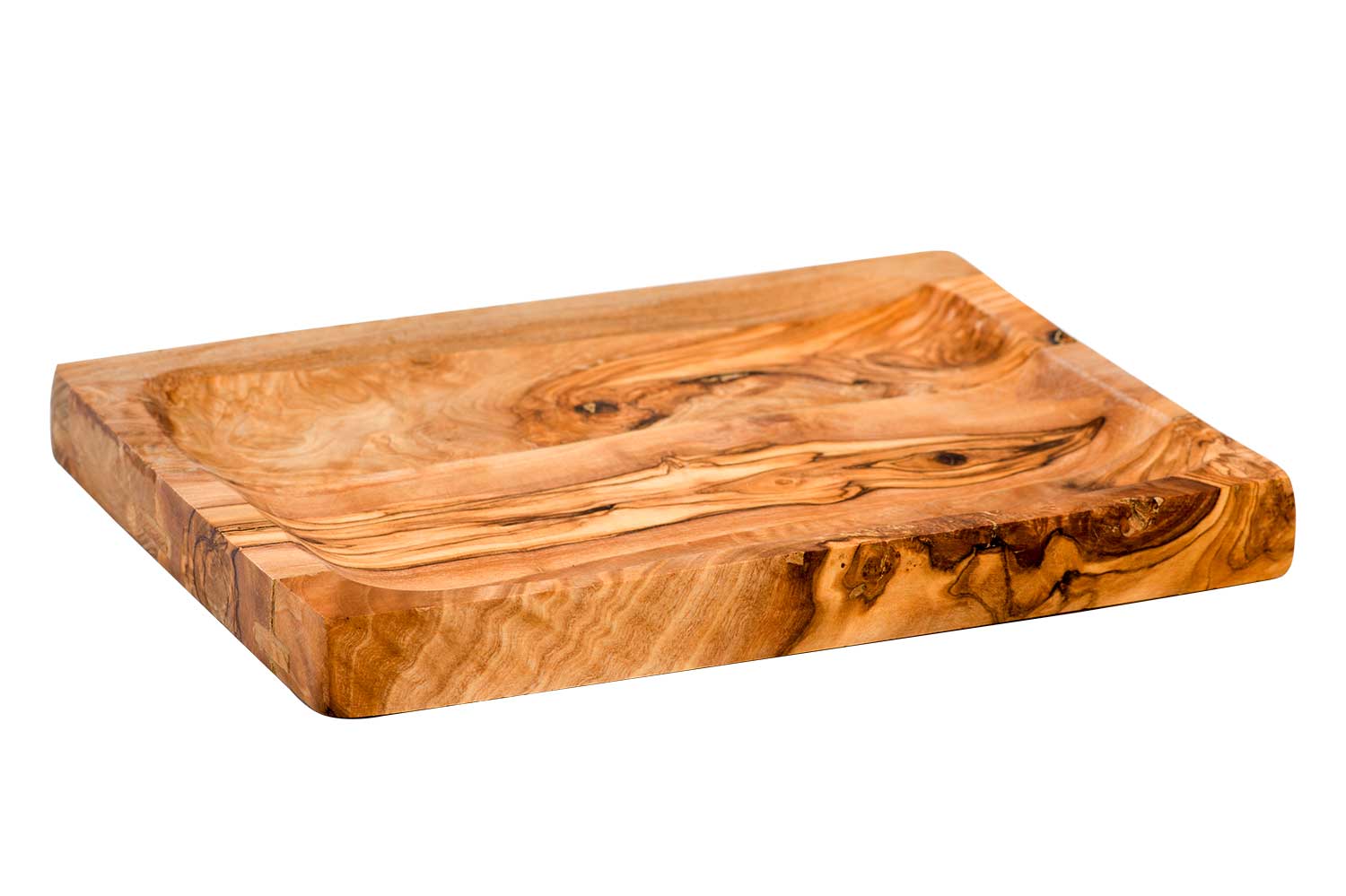 Presentation plate olive wood, 28.5 x 18 x 2.2 cm