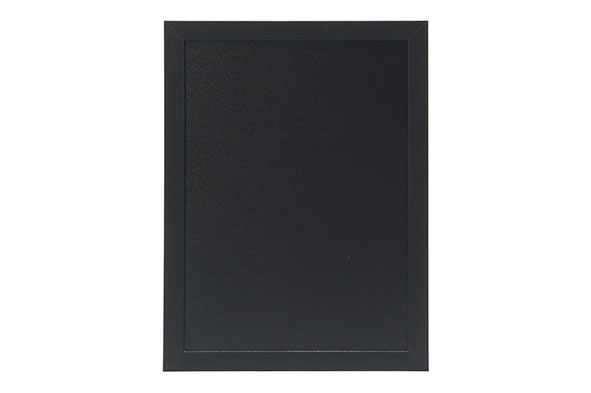 Woody muurkrijtbord zwart 60 x 40 x 1 cm, met krijtmarker en ophangsysteem