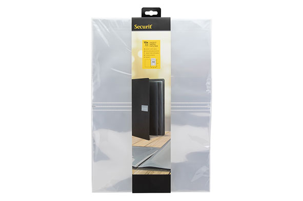 Menu plastic inlegvel A4 45 x 30 x H1 cm set van 10