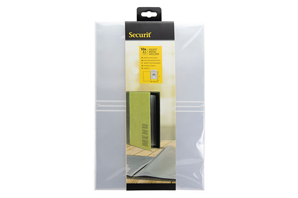 Menu menumap plastic A5 38,5 x 22 x 0,4 cm set van 10