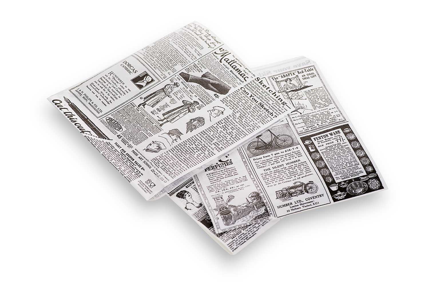 Times Hamburger-Pizza-Tasche aus Papier, 17 x 18 cm, 500er-Set