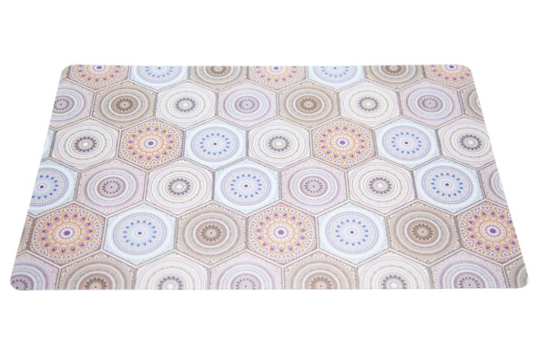 Placemat mozaïek blauw 43,5 x 28,5 cm