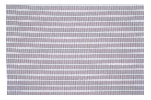 Placemat PVC geweven beige-wit 45 x 30 cm