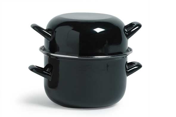 Mosselpot zwart Ø 24 cm