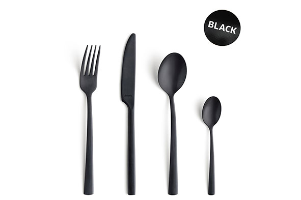 Vintage Manille set of 16, black mat