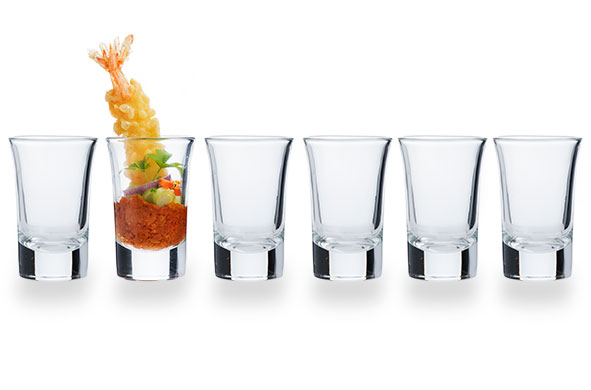 Welcome borrelglas 5 cl Ø 4 cm set van 6