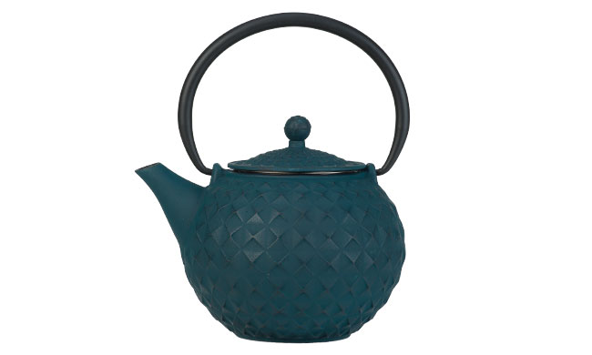 Sakai theepot 1 l, gietijzer, groen, incl. filter