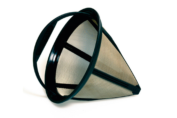 Permanente koffiefilter nr. 4, zwart, Ø 8 cm