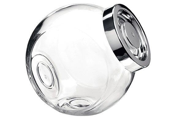 Pandora snoeppot met deksel, transparant, glas, Ø 18 cm, 2,23 l