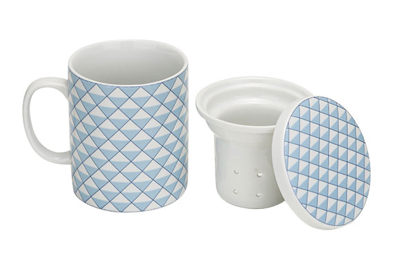 Deco blue teapot Ø 8 x 10.5 cm 28 cl