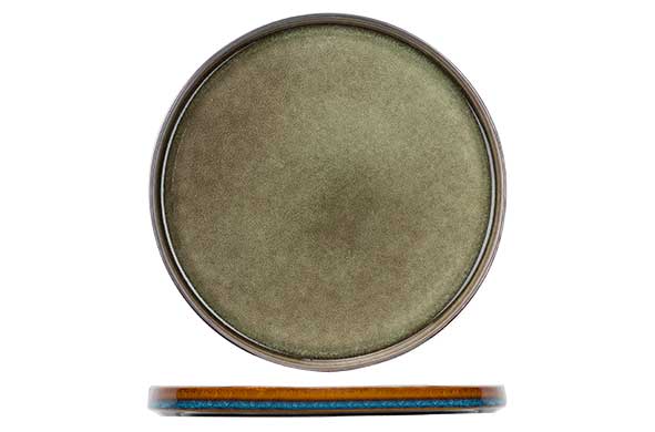Quintana green flat plate Ø 27.5 cm