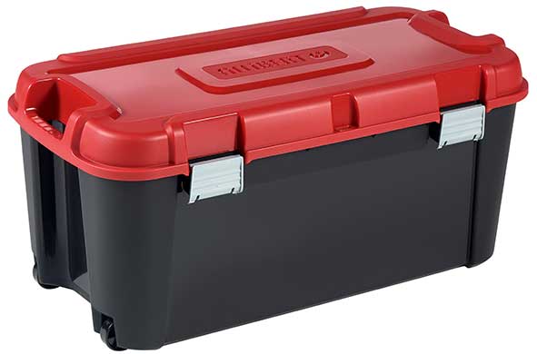 Totem box 80 l zwart-rood 79,5 x 39,5 x 37,1 cm