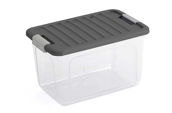 W-Box Aufbewahrungsbox S grau 37,5 x 25 x 23 cm