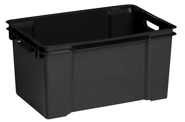 Vulcano opbergbox 50 l zwart 59 x 39 x 30 cm