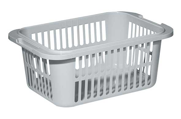 Lingo wasmand 55 l lichtgrijs 66,5 x 43,5 x 27 cm