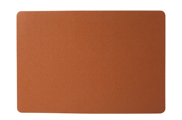 Placemat leder bruin rechthoekig 43 x 30 cm