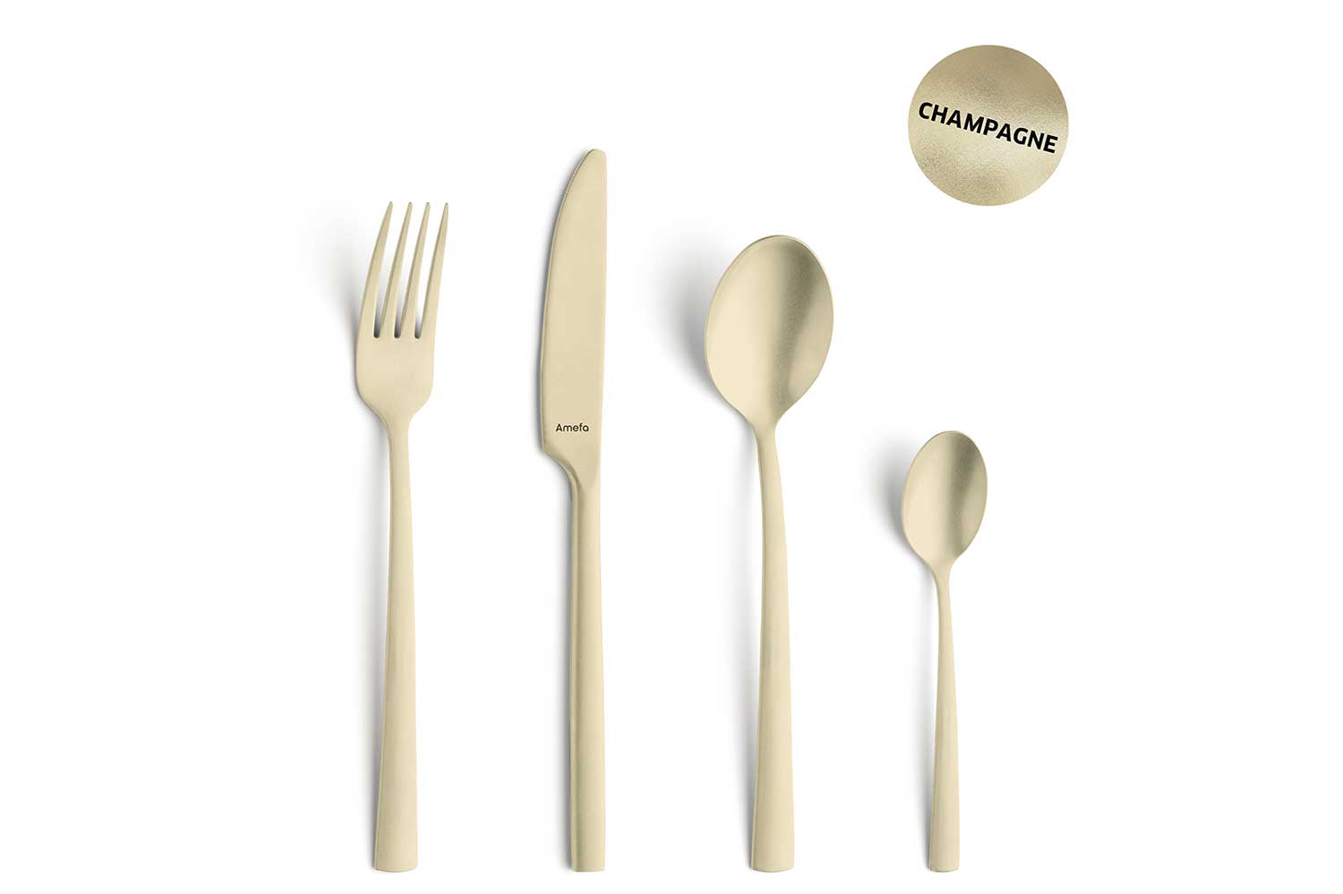 Manille champagne bestekset 16 delig goud