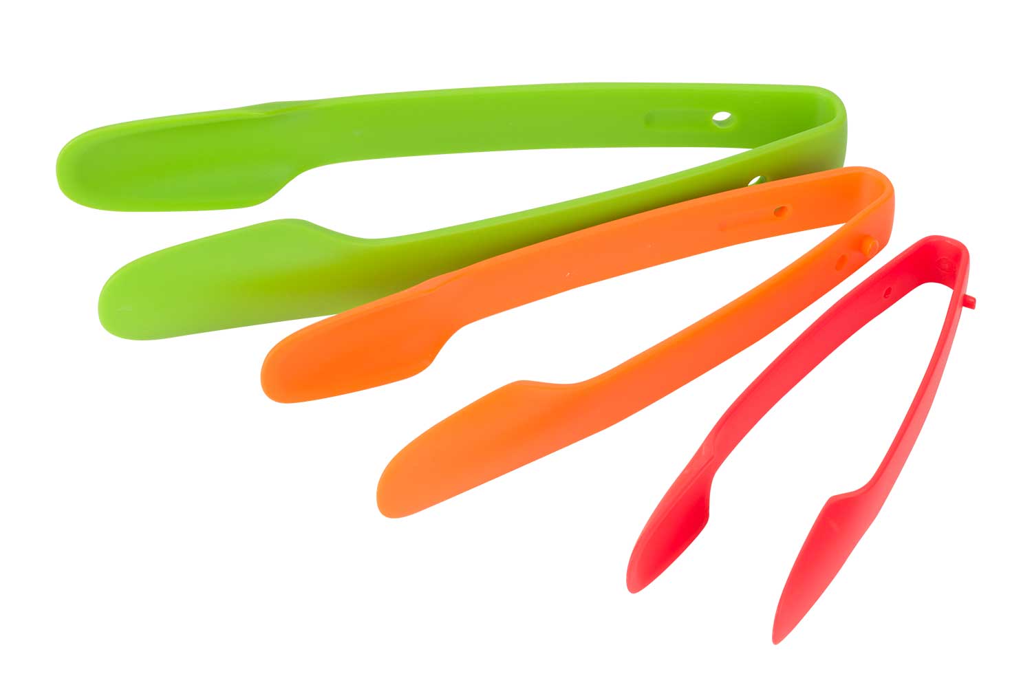 Servicetangen set van 3 25,5 x 3,9 x 2,5 cm, 22,4 x 3,3 x 2,5 cm, 19 x 2,3 x 2,3 cm PP