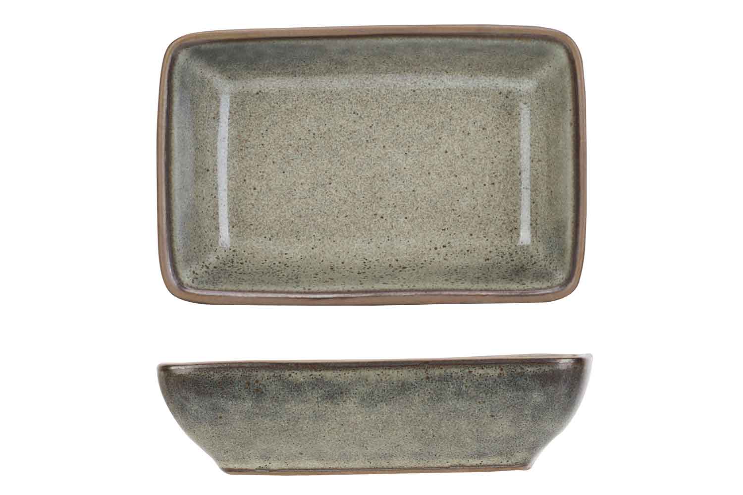 Bento-Concept aperoschaaltje rechthoekig groen 9,3 x 6 cm