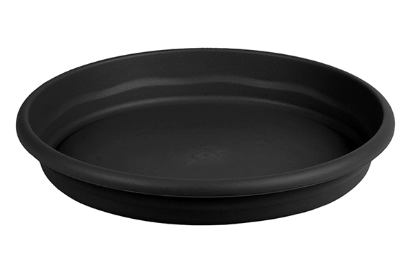 Flori onderzetter voor bloempot rond antraciet Ø 39 cm